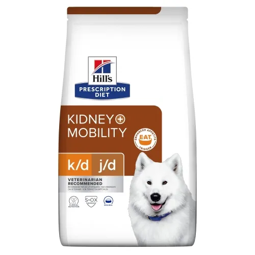 Hills PD suņu sausā barība K/D+Mobility 4kg - Produkta attēls 