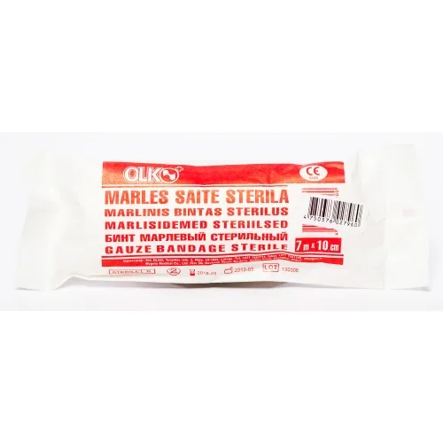 SAITE MARLES STERILA 7Mx10CM (OLKO) - Produkta attēls 