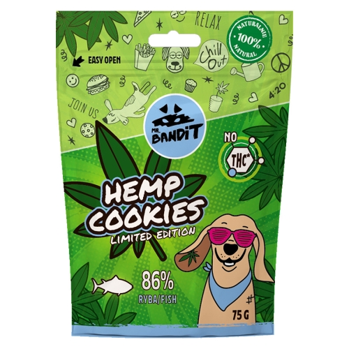 MR.BANDIT HEMP KAŅEPJU CEPUMI AR ZIVI 75G - Produkta attēls 