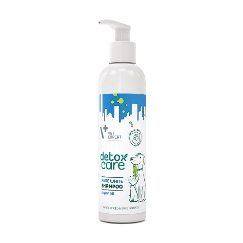 Product image of VetExpert Detox Care Pure White šampūns suņiem, kaķiem 250ml