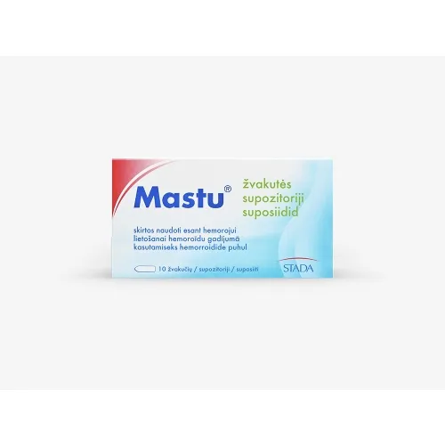 Product image of MASTU Supozitoriji, 10 gab.
