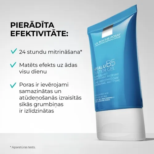 LA ROCHE-POSAY Hyalu B5 mitrinošs sejas gēlkrēms, 40 ml - Produkta attēls 6