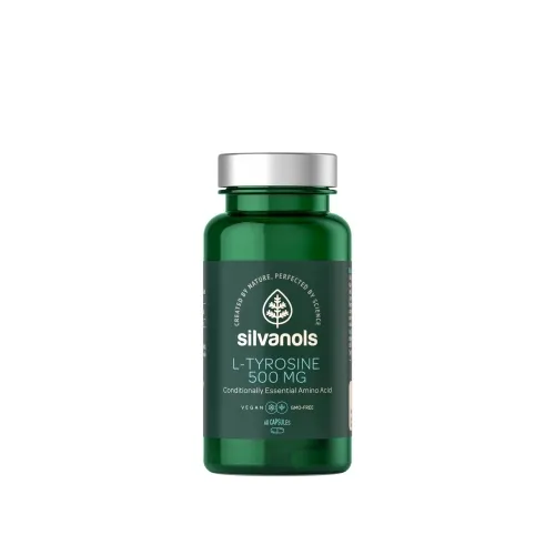 SILVANOLS L-Tyrosine 500 mg kapsulas, 60 gab - Produkta attēls 