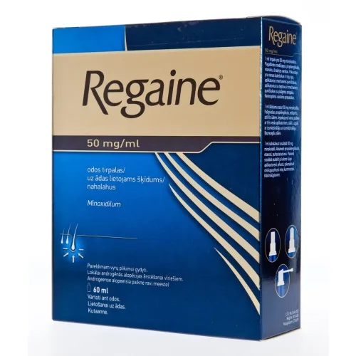 REGAINE TOPICAL 5% šķīdums, 60 ml - Produkta attēls 