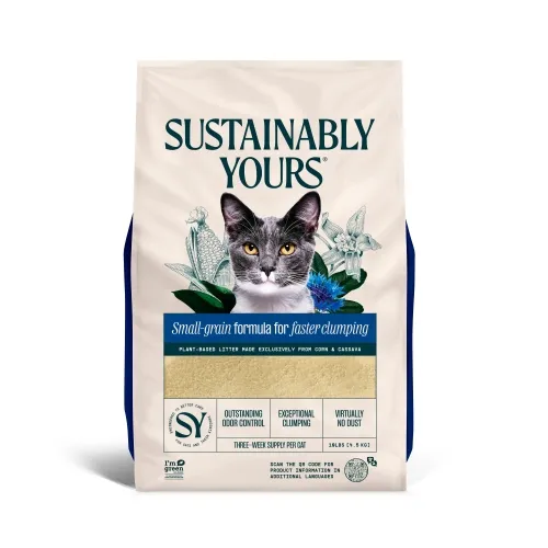 Sustainably Yours pakaiši kaķiem, sīkgraudu formula 4.54kg - Produkta attēls 