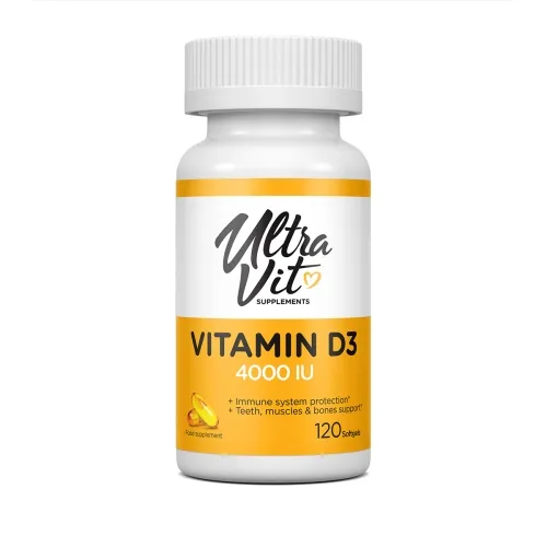 Product image of ULTRAVIT Vitamin D3 4000IU kapsulas, 120 gab