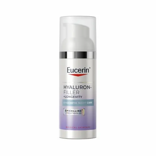 Eucerin Hyaluron-Filler + Longevity Epigenetic  nakts krēms sejai ar E - Produkta attēls 