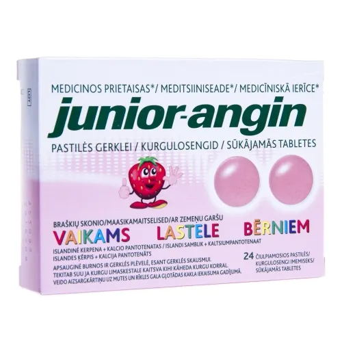 JUNIOR-ANGIN sūkājamās tabletes, 24 gab.