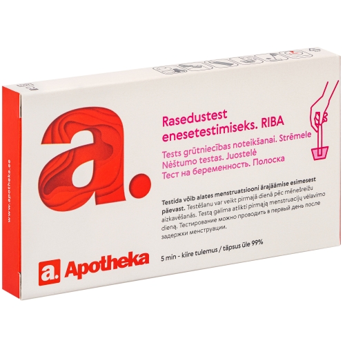 APOTHEKA Tests grūtniecības noteikšanai (strēmele)