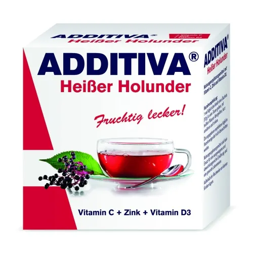 ADDITIVA Karstais plūškoks + C vitamīns + cinks + D3 vitamīns pulveris