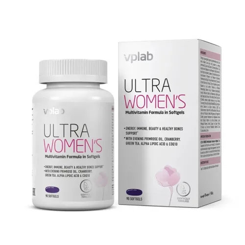 Vplab Ultra Women’s Multivitamin mīkstās kapsulas, 90 GB.