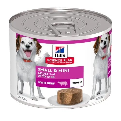 Hills suņu konservēta barība SMall&Mini liellops 200g - Produkta attēls 