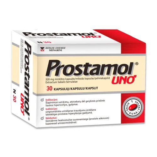 Product image of PROSTAMOL Uno kapsulas, 30 gab.