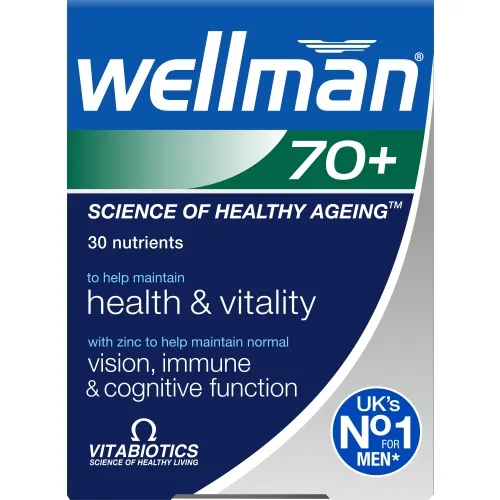 Product image of WELLMAN 70+ tabletes, 30 gab