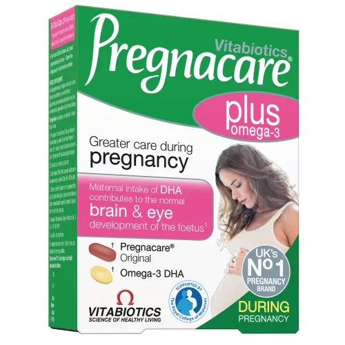 PREGNACARE® plus omega-3,  28 tabletes un 28 kapsulas