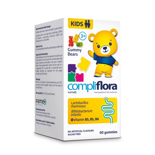 Product image of COMPLIFLORA Kids Gummy Bears pamex pastilas, 60 gab.