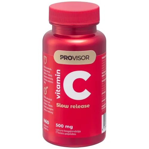 Product image of PROVISOR C vitamīns 500 mg Prolong tabletes, 60 gab.