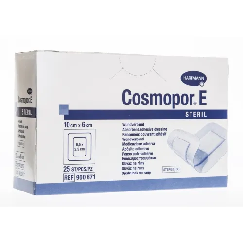 COSMOPOR E plāksteri (10 x 6 cm), 25 gab