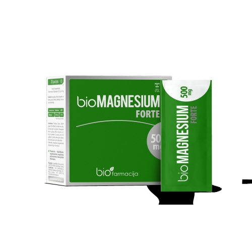 Product image of bioMAGNESIUM Forte 500 mg pulveris, 20 gab.