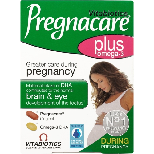 Product image of PREGNACARE® plus omega-3, 28 tabletes un 28 kapsulas