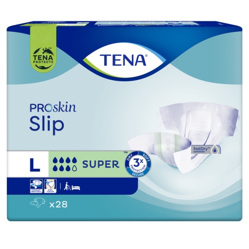 TENA Slip Super autiņbikses, L izmērs, 28 gab. - Produkta attēls 