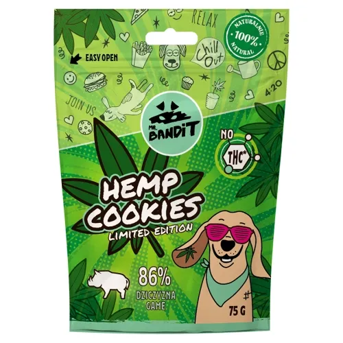 MR.BANDIT HEMP KAŅEPJU CEPUMI AR MEDĪJUMU 75G - Produkta attēls 