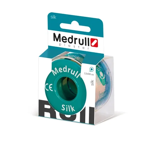 Product image of MEDRULL plāksteris "Silk", 2,5 cm x 500 cm bez kastītes