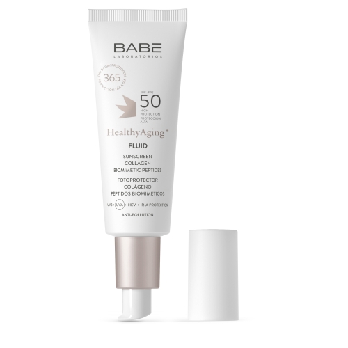 Product image of BABĒ Sun SPF50+ Healthy aging super fluīds, 40 ml