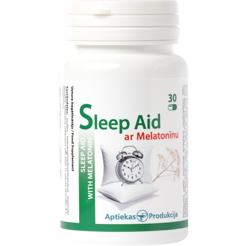 Product image of AP Sleep Aid ar Melatonīnu, kapsulas, 30gab