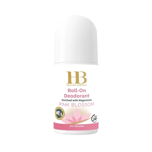 HB Dead Sea Minerals rullītis dezodorants bagātināts ar Magniju – Pink Blossom, 75ml - Produkta attēls 