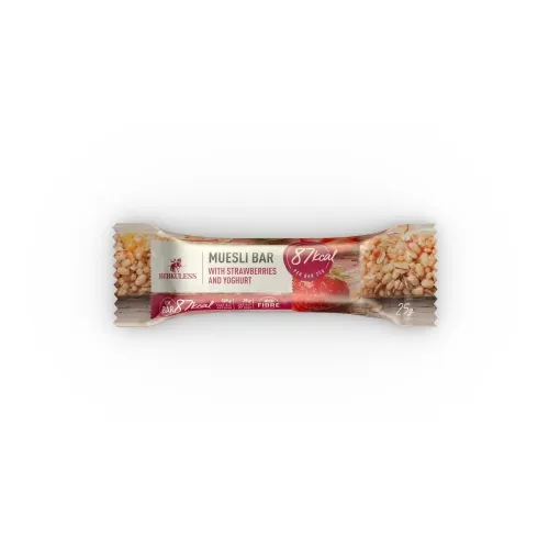HERKULESS Musli batoniņš ar zemenēm, 25 g