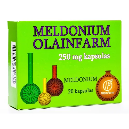 MELDONIUM 250 mg kapsulas, 20 gab. - Produkta attēls 