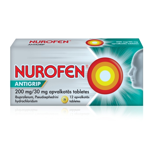 Product image of NUROFEN Antigrip tabletes, 12 gab.