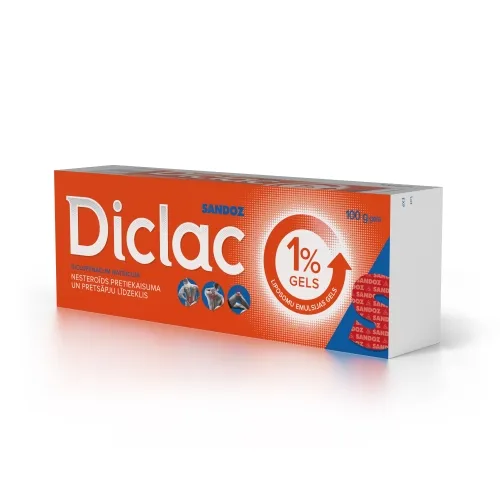 Product image of DICLAC® 1% gēls, 100 g.