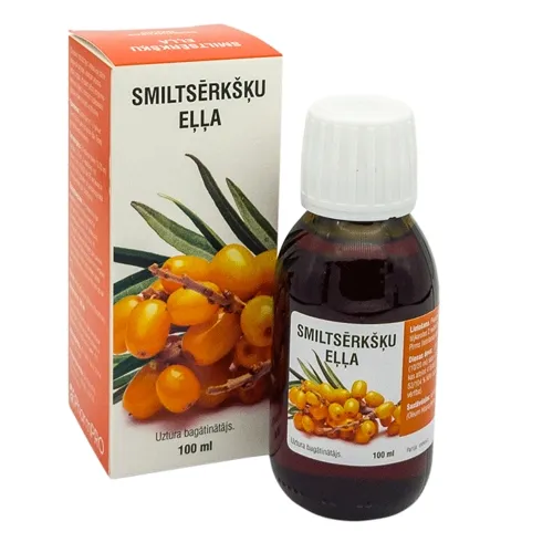 Smiltsērkšķu eļla, 100 ml - Produkta attēls 