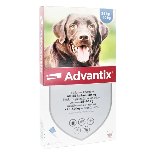 ADVANTIX   400/2000MG ŠĶĪD 4ML SUŅIEM 25-40KG N4