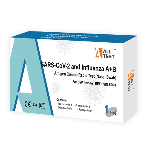 TESTS SARS-COV-2 & INFLUENZA A/B Comgo rapid Nasale