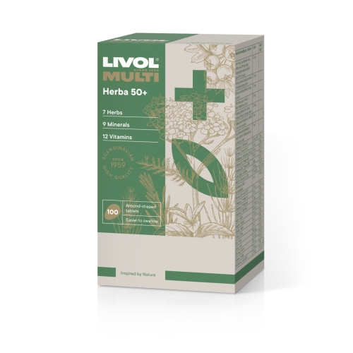 LIVOL Multi Herba 50+ tabletes, 100 gab. - Produkta attēls 