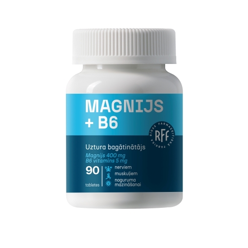 Product image of RFF Magnijs + B6 tabletes, 90 gab.