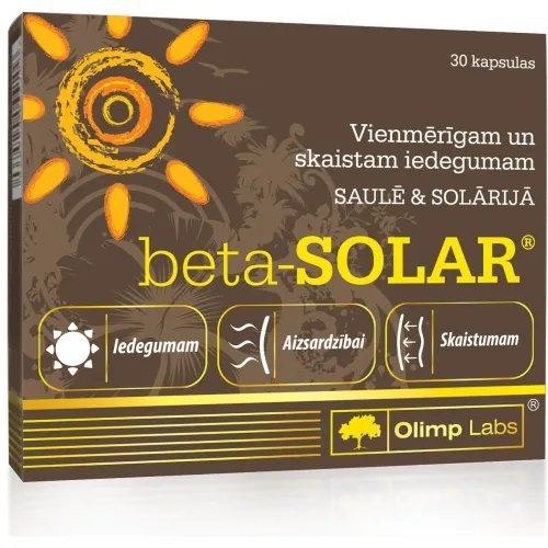 Product image of OlLIMP LABS® Beta-Solar kapsulas, 30 gab
