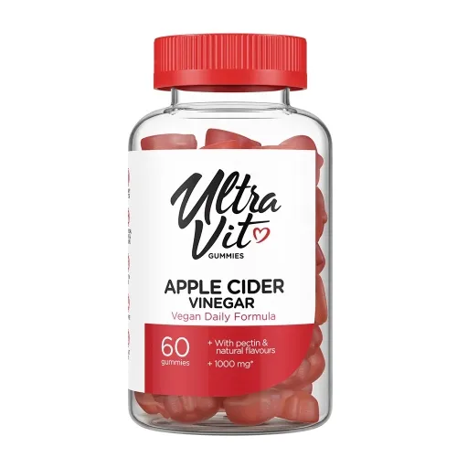 ULTRAVIT Gummies Apple Cider Vinegar košļājamās pastilas, 60 gab.