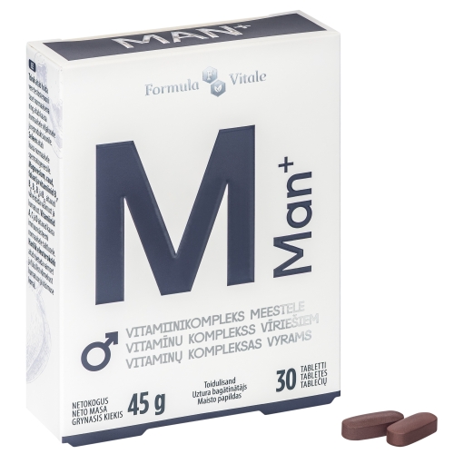 Product image of FORMULA VITALE Man+ tabletes, 30 gab.