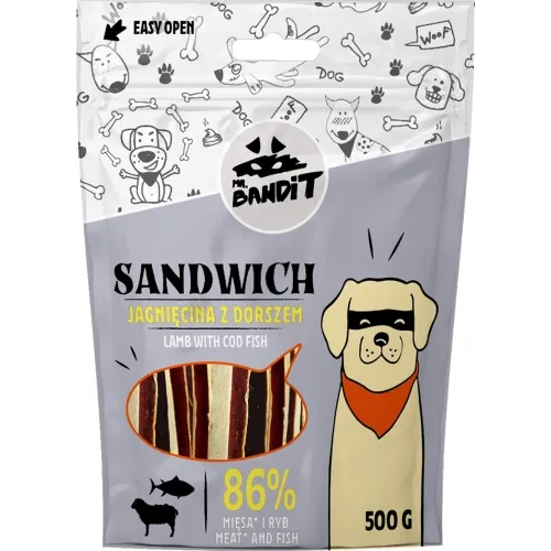 MR.BANDIT SANDWICH KĀRTAINS JĒRS AR ZIVI 500G - Produkta attēls 