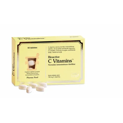 BIOACTIVE C vitamīns 750 mg tabletes, 60 gab - Produkta attēls 