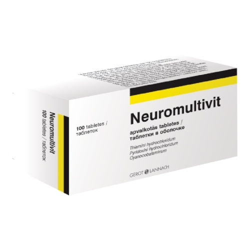 NEUROMULTIVIT tabletes, 100 gab.