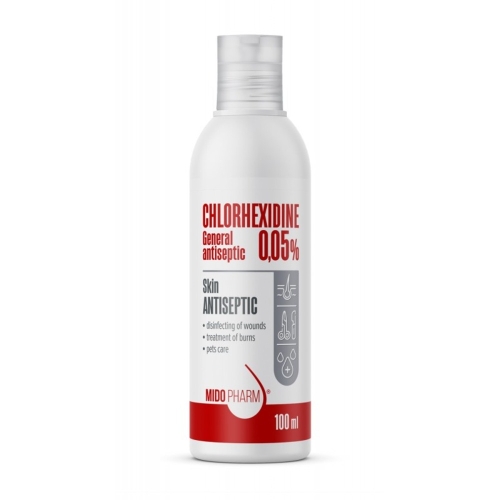 CHLORHEXIDINE MIDOPHARM ŠĶĪDUMS 0.05% 100ML - Produkta attēls 