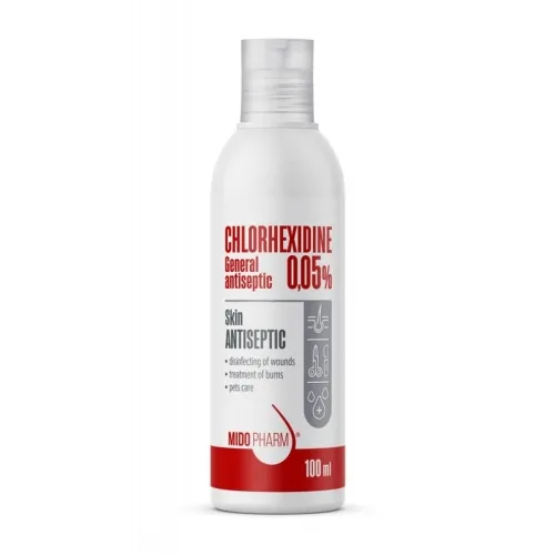 CHLORHEXIDINE MIDOPHARM ŠĶĪDUMS 0.05% 100ML - Produkta attēls 