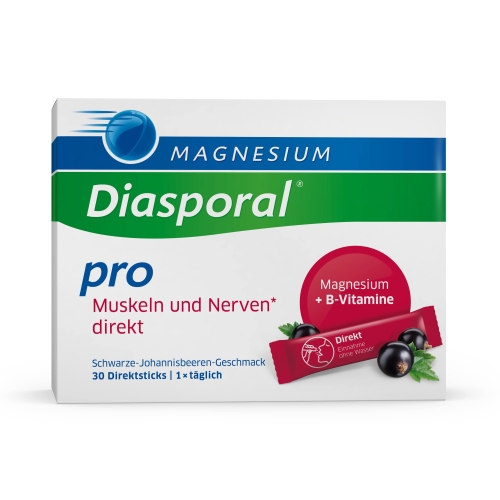 MAGNESIUM Diasporal Pro muskuļiem un nerviem, pulveris, 30 gab. - Produkta attēls 
