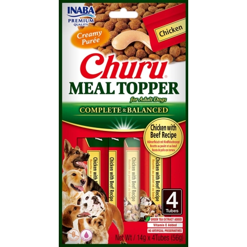 Churu Meal Topper mērce suņiem, vista&liellops 56g (14gx4) N12 - Produkta attēls 