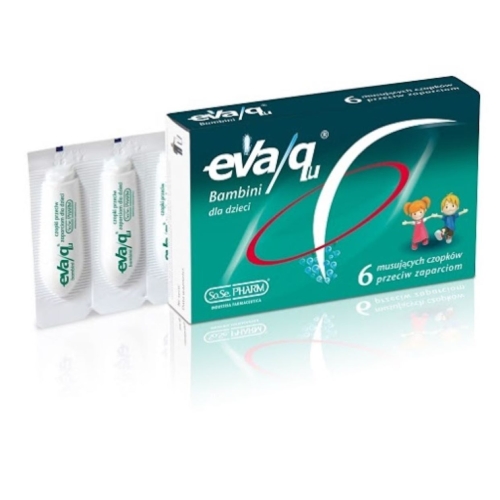 Product image of Eva/qu® rektālās svecītes bērniem, 6 gab.